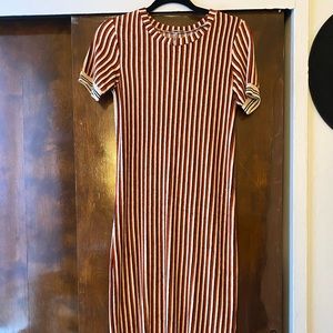 Striped scotch and soda terry cloth maxi dress XS